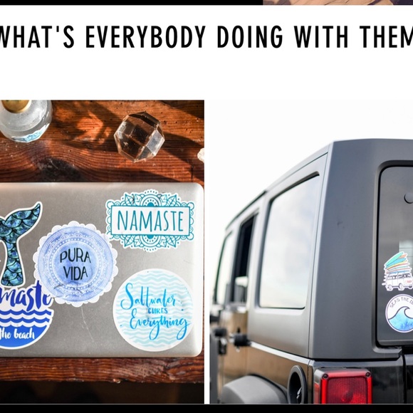 COPY - STICKERS DECORATE/PERSONALIZE items for cell phone, cups, coolers, water… - Picture 8 of 14